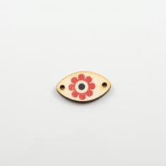Wooden Plate Flower Eye