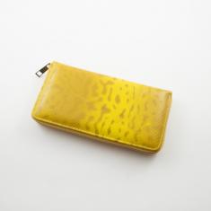Πορτοφόλι "Λέοπαρ" Κίτρινο 10x19.5cm