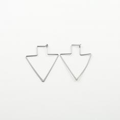 Hoop Earrings Arrow Black