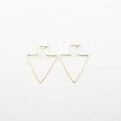 Σκουλαρίκια Κρίκοι Βέλος Χρυσό