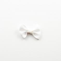 Fabric Bow White