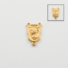 Μεταλλικό Μοτίφ Παναγία-Ιησούς Χρυσό