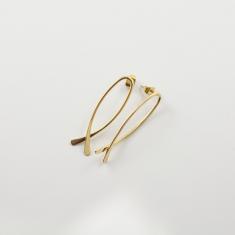 Μεταλλικά Σκουλαρίκια Ψαράκι Χρυσό