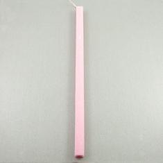 Λαμπάδα Ροζ Τετράγωνο 30cm