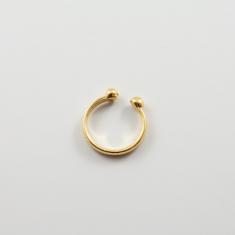 Μεταλλικό Δαχτυλίδι Μπίλιες Χρυσό
