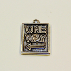 Πινακίδα "ONE WAY" (2.5x1.3cm)