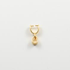 Metallic Hoop Gold-Plated 1.4x0.5cm