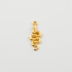 Μεταλλικό Κρεμαστό Φίδι Χρυσό