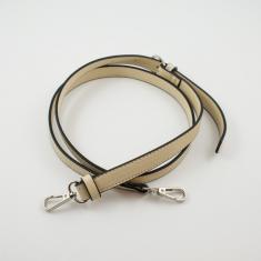 Leatherette Bag Strap Ivory