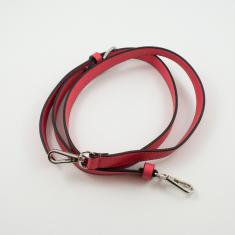 Leatherette Bag Strap Red
