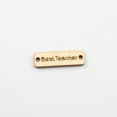 Wooden Plate "Best Teacher"