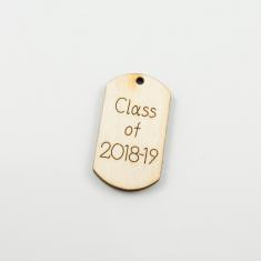 Ξύλινο Μοτίφ "Class of 2018-19"