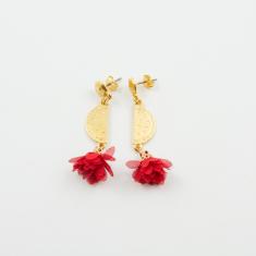 Gold Plated Earrings Watermelon
