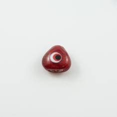Glass Eye Red 17x18mm