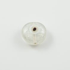 Glass Eye Bead White 18mm