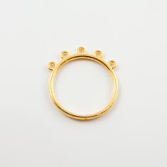 Μεταλλικό Μοτίφ Χρυσό 5 Υποδοχές