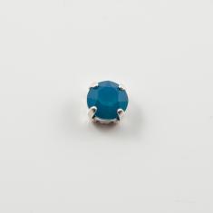 Καστόνι Ασημί Κρύσταλλο Μπλε Οπάλ