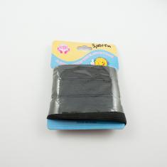 Rubber for Clothes Flat Black 2cm