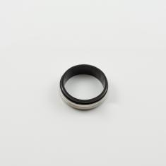 Steel Ring Black Grommet