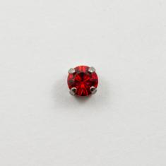 Καστόνι Black Κρύσταλλο Κόκκινο 7mm