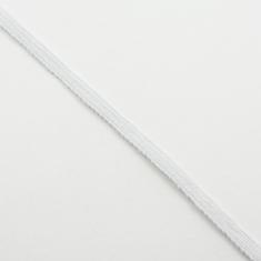 Λάστιχο Ρούχων Λευκό Πλακέ 6mm