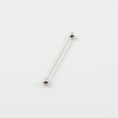 Ατάλινη Μπάρα Ασημί 37.5mm