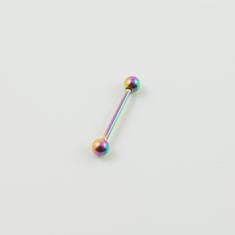 Ατσάλινη Μπάρα Πράσινο-Μωβ 29mm