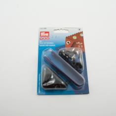 Eyelets with Washers Black 4mm