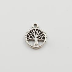 Metallic Tree of Life Silver 1x1.2cm