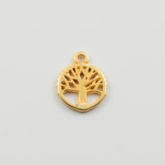Μεταλλικό Δέντρο της Ζωής Χρυσό 1x1.2cm