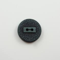 Acrylic Button Grained Petrol 2.5cm