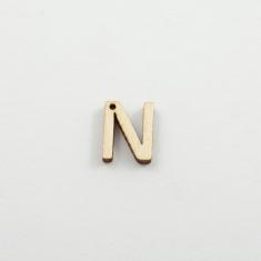 Ξύλινο Μονόγραμμα "N"