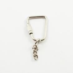 Key Ring Hoop Silver 2.2x3cm