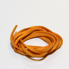 Leather "Suede" Saffron (1m)