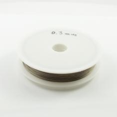 Συρματοπετονιά Ασημί 0.3mm