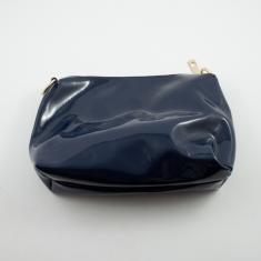 Envelope Bag Blue Patent Leather