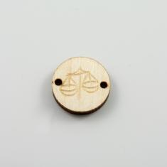 Ξύλινο Μοτίφ "Ζυγός" 2 Άκρες