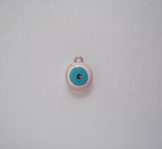 Glass Eye Pink-Turquoise (1x1cm)