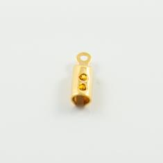 Steel Connector Gold 2.4mm