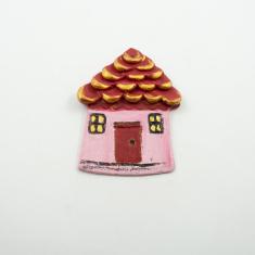 Ceramic House Pink 8.5x11.5cm