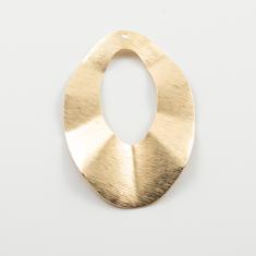 Ατσάλινο Ακανόνιστο Μοτίφ Πλισέ Χρυσό