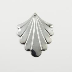 Ατσάλινο Μοτίφ Κοχύλι Gunmetal 4.9cm