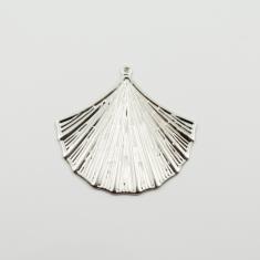 Ατσάλινο Μοτίφ Κοχύλι Ρόδιο 4cm