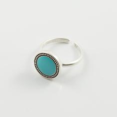 Ring Turquoise Enamel Silver