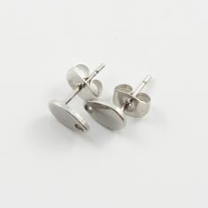 Βάσεις Σκουλαρικιών Ασημί Σταγόνα