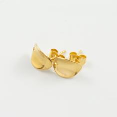 Βάσεις Σκουλαρικιών Χρυσό Ακανόνιστο