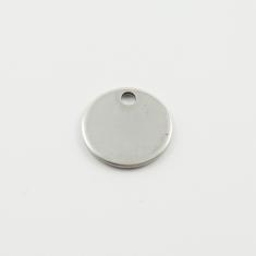Ατσάλινο Στρογγυλό Μοτίφ Ασημί 1.2cm