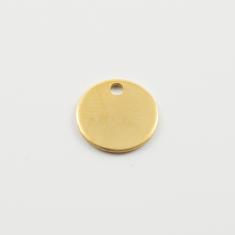 Steel Round Motif Gold 1.2cm