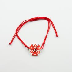 March Charm Bracelet Red Plate Kite