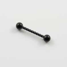 Ατσάλινη Μπάρα Στριφτό Μαύρο 16mm